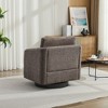 Swivel Accent Chair, Modern Lounge Sofa Barrel Chair With Thick Soft Cushions, 360 Degree Swivel Glide Chair For Bedroom Living Room Waiting Room - 3 of 4