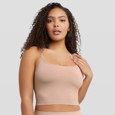 Maidenform M Women's Seamless Smoothing Cropped Cami MST002 - Evening Blush  XL