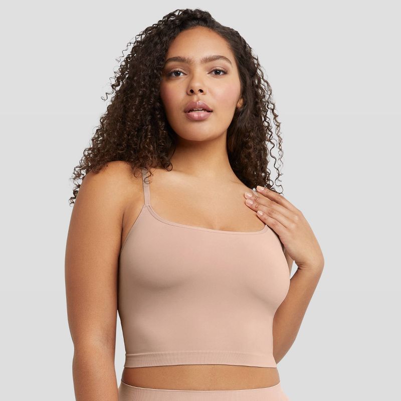 Maidenform M Women's Seamless Smoothing Cropped Cami MST002, 1 of 4