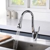 SUMERAIN Pull Down Kitchen Faucet Lead-free Stainless Steel Single Handle Kitchen Sink Faucet,Chrome - 4 of 4