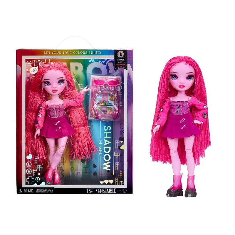 Rainbow High Shadow High Pinkie - Pink Fashion Doll Outfit &#38; 10+ Colorful Play Accessories, 1 of 9