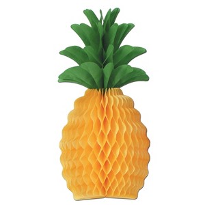 Beistle 20" Tissue Pineapple Yellow/Green 2/Pack 55105-20 - 1 of 1