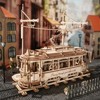 ROBOTIME 3D Puzzle Classic City Tram Car Mechanical Gear Model Kit, Beige, 11.3"*6.49"*9.72" - 2 of 4