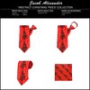 Jacob Alexander Men's Red & Orange Abstract Christmas Trees Regular Length Neck Tie - 2 of 2