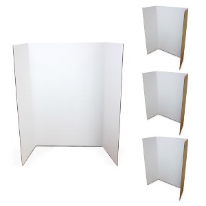 Flipside Products 36" x 48" 1 Ply White Project Board - Pack of 4 - 1 of 4