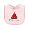 Hudson Baby Infant Girl Cotton Terry Drooler Bibs with Fiber Filling, Fruits, One Size - 4 of 4