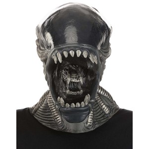 HalloweenCostumes.com One Size Fits Most   Alien Xenomorph Adult Mask | Movie Costume Accessories, Black/Gray - 1 of 4