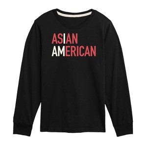 Boys' - Instant Message - I Am Asian American Long Sleeve Graphic T-Shirt - 1 of 4