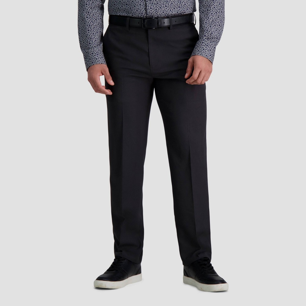 Haggar H26 Men's Premium Stretch Straight Fit Trousers - Charcoal Gray 40x30