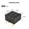 Kumasinova Anti-Scratch Leather Storage Ottoman Bench, Pet‑Friendly Entryway Bench with Storage, Tufted Accent Ottoman Foot Rest - 4 of 4