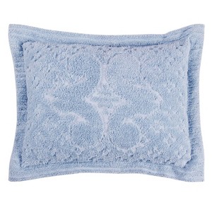 Ashton Collection 100% Cotton Soft & Breathable Chenille Tufted Medallion Design Pillow Shams, Luxurious All-Season, Machine Washable – Better Trends - 1 of 3