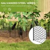 Gulches Garden Chicken Wire Cloche, 12" x 14" Plant Protectors from Animals, 4 Pack Metal Crop Cages to Keep Animals Out, Black - 4 of 4