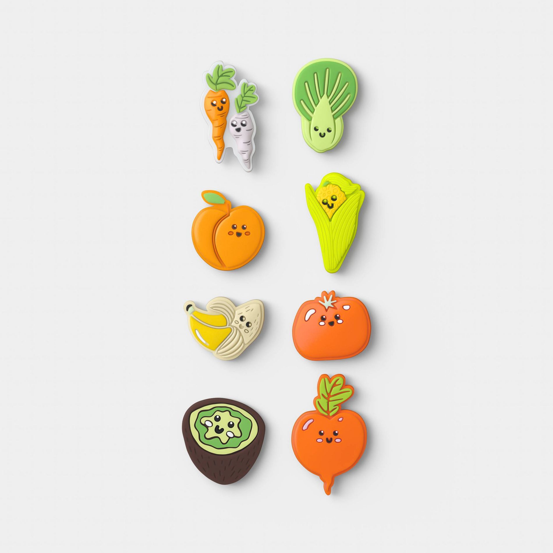 8pk Phone Charms Fruits and Veggies - heyday™