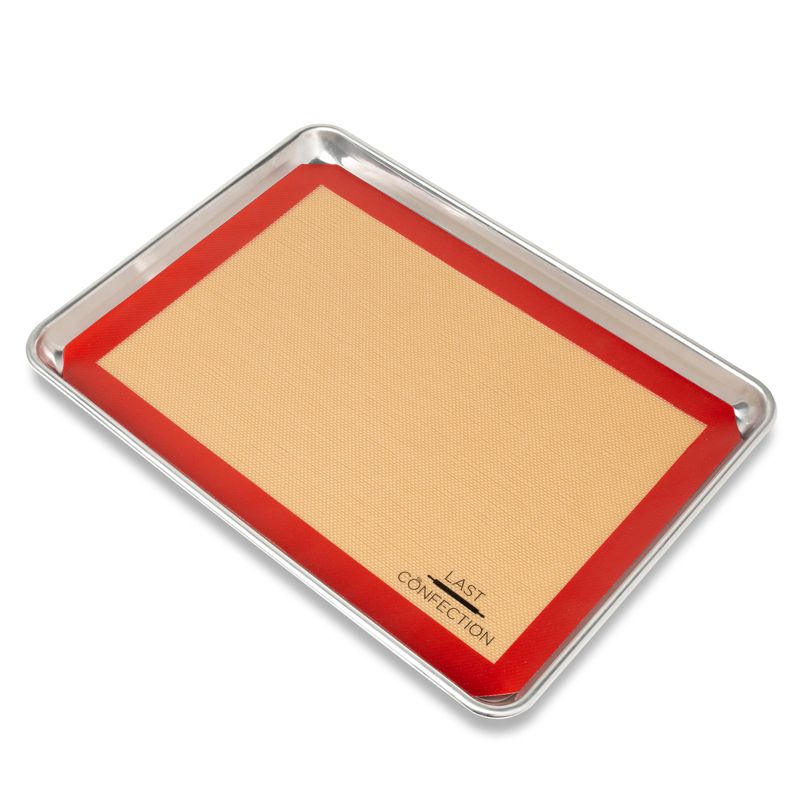 Last Confection Silicone Baking Mat, Set of 2 Professional Non-Stick Food Safe Tray Pan Liners, 4 of 8