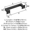 Amerock Lintel Pull for Cabinets, Drawers, and Furniture - 4 of 4