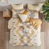 3Pcs Comforter Set, Modern Solid Bedding Set, Cotton Bed Comforter - 3 of 4