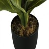 GlasFlength Artificial Plants Artificial Rubber Tree Artificial Dracaena Tree Faux Plants for Indoor Home Decoration, Green, 17"*16"*17" - 3 of 4