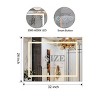 LED Bathroom Mirror,Gradient Front and Backlit,3 Colors Dimmable,IP54 Enhanced Anti-Fog,Hanging Plates Wall Mount Lighted Mirror-The Pop Home - 4 of 4