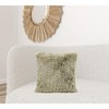 HomeRoots 20" X 20" Taupe Polyester Zippered Pillow - 2 of 4