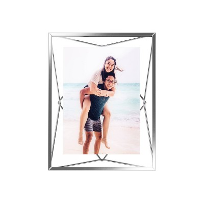 Prisma Geometric Chrome 5"x7" Floating Picture Frame