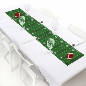 Big Dot of Happiness End Zone - Football - Petite Baby Shower or Birthday Party Paper Table Runner - 12 x 60 inches - 1 of 4