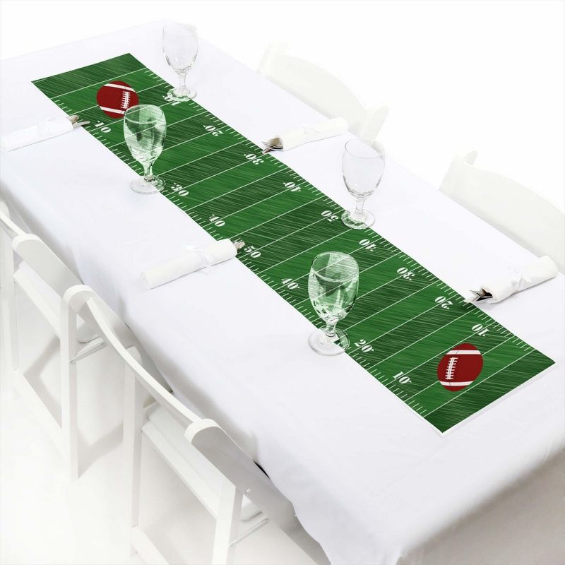 Big Dot of Happiness End Zone - Football - Petite Baby Shower or Birthday Party Paper Table Runner - 12 x 60 inches, 1 of 5