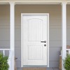Wooakway 36"W*80"H 2-Panel Exterior Prehung Front Entry Door Primed Interior Fiberglass Entrance Door - 2 of 4