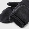 Fleece Flip Mittens - All In Motion™ Black - 2 of 3