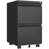 NicBex Mobile File Cabinet with Lock, Vertical Filing Cabinets with Drawers and Wheels,Office Cabinet for Home, Office - 2 of 4