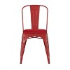 Emma and Oliver Metal Stacking Dining Chairs with Poly Resin Seats for Indoor/Outdoor Use - 3 of 4