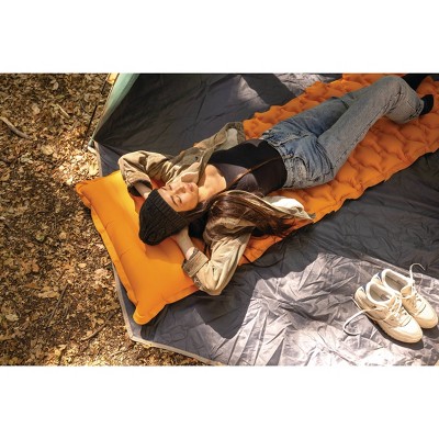 Intex Orange TPU Camping Sleeping Mat with USB Pump