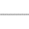 Black Bow Jewelry 3mm Solid Concave Anchor Chain Bracelet in 14k White Gold - 2 of 4