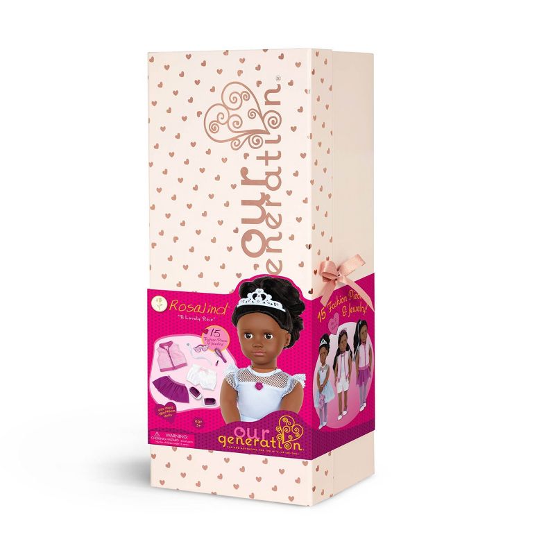 Our Generation Fashion Starter Kit in Gift Box Rosalind with Mix &#38; Match Outfits &#38; Accessories 18&#34; Fashion Doll, 3 of 11