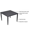 Lightweight Aluminum Frame Square Table For Lawn, Garden, - 3 of 4