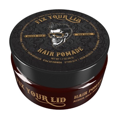 Fix Your Lid Medium Hold High Shine Hair Pomade - Trial Size - 1.7oz