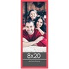 PosterPalooza | Panoramic Classic Modern Red Picture Frame - UV Acrylic, Foam Board Backing, Hanging Hardware - 2 of 4