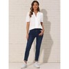 INSPIRE CHIC Women's Summer Casual Eyelet Notch V Neck Short Puff Sleeve Lace Embroidered Cotton Shirt - 4 of 4