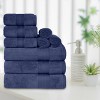 Luxury Cotton Heavyweight Solid Plush Towel Set by Blue Nile Mills - 2 of 4
