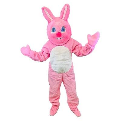 Halco Adult Easter Bunny Jumpsuit with Mascot Head Costume