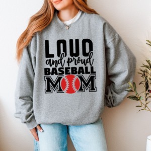 Simply Sage Market Loud And Proud Baseball Mom Sweatshirt - 1 of 4