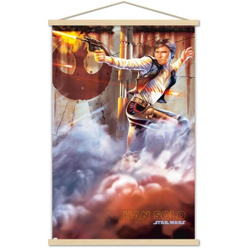 Trends International Star Wars: Original Trilogy - Han Solo Magnetic Framed Wall  Poster Prints : Target