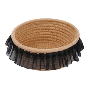 REGALWOVEN Odorless Cotton Rope Handcrafted Compact Size Multiple Use Open Storage Bins 1 Pc - 1 of 4