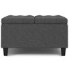 CAVINAS Square Storage Ottoman Bench,Storage Ottoman with Lift Lids and Stitched Tuft Design for Living Room,Bedroom - 4 of 4