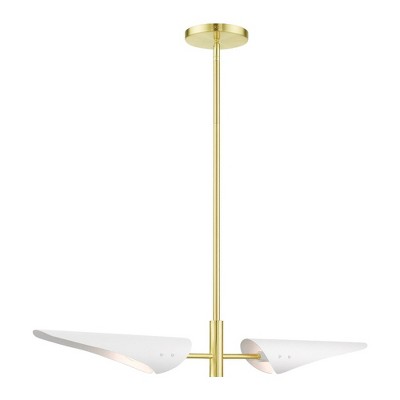 Livex Lighting Capistrano 2 - Light Chandelier in  Satin Brass