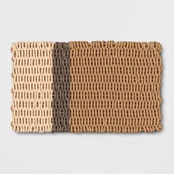 1'6" x 2'6" Poly Rope Stripe Outdoor Door Mat Neutral - Threshold™ designed with Studio McGee