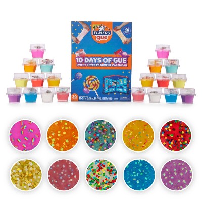 Elmer's Gue 20pk Slime Kit 10 Days of Gue Advent Calendar Multicolored