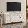 65.2" Sideboard,Mid Century Modern Buffet Cabinet with Geometric Doors & Adjustable Shelf for Living Room,Dining Room-Baofuwish - 2 of 4
