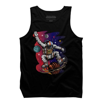 Men's Design By Humans Space Ride By Adamzworld Tank Top