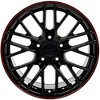 OE Wheels LLC CV08A-18105-5475-56BR Black Wheel Painted (18 x 10.5 inches /5 x 120 mm, 56 mm Offset) - 3 of 3