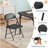 Nasitip Folding Kids Table and Chairs Set, Square Children Activity Table and Chairs Set for Dining Room,Daycare,Classroom - 4 of 4